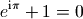 e^{\mathrm{i} \pi} + 1 = 0