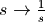 s \to \frac{1}{s}